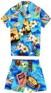 hawaiian aloha luau shirt sunset boys' clothing logo