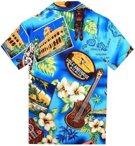 img 1 attached to Hawaiian Aloha Luau Shirt Sunset Boys' Clothing