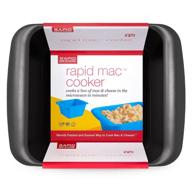 🍜 rapid mac cooker: microwave macaroni & cheese in 5 minutes for dorms, small kitchens or offices - dishwasher safe, microwaveable, bpa-free, black logo