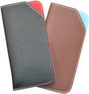 👜 stylish ostrich leather eyeglass cases for women: must-have men's accessories logo