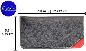 img 3 attached to 👜 Stylish Ostrich Leather Eyeglass Cases for Women: Must-Have Men's Accessories
