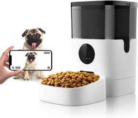 img 4 attached to 🐾 Apexto 2.4G Wi-Fi Automatic Pet Feeder with 1080p HD Camera, Smart Pet Camera Feeder & Monitor for Dog Cat - Dry Food, 4L Capacity
