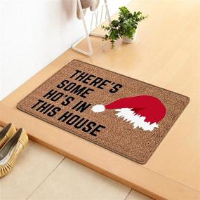 img 3 attached to Christmas Decorative Doormat Thickened Non Slip