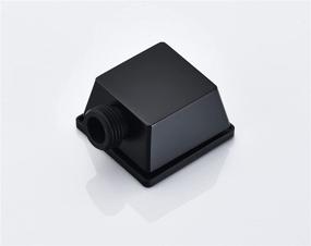 img 2 attached to Square Elbow Shower Matte Black