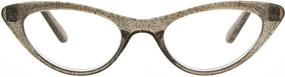 img 3 attached to Womens Plastic Glitter Reading Glasses