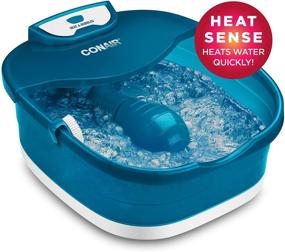 img 3 attached to 🔥 Enhanced Conair Heat Sense Pedicure Foot Spa: Massaging Foot Rollers, Soothing Bubbles, and Heat for Ultimate Relaxation