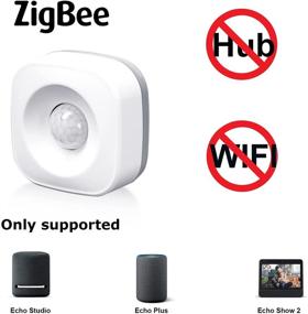 img 2 attached to 🔍 Датчик движения ZIGBEE совместим с Echo Plus, Echo Studio и Echo Show 2-го поколения - не требуется хаб