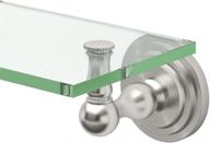 🛁 gatco 5850 marina glass shelf: stylish satin nickel storage solution logo