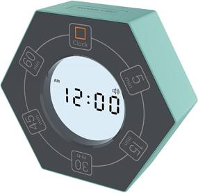 img 1 attached to ⏱️ Cyan Home & Office Timer with Clock, 5, 15, 30, 45, and 60 Minute Preset Countdown Timer, Efficient Time Management Tool