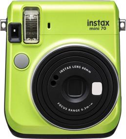 img 3 attached to Fujifilm Instax Mini 70 Instant Film Camera (Kiwi 📸 Green) with Instax Mini Rainbow Film Value Pack - 10 Images