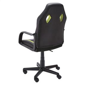 img 3 attached to Green Racing/Gaming Style 🎮 Office Chair by Amazon Basics