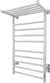 img 4 attached to 🔥 Odass Towel Warmer with Timer: Sleek 9-Bar Wall Mounted Design with Led Indicators | 3 Timer Modes for Optimal Warmth | Heated Top Shelf | High Polish Chrome Stainless Steel