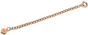 img 4 attached to 🔗 Adjustable 14K Solid Gold Cable Chain Extender - 1.5-2-3 Inch Length - Dainty, Durable, and Multifunctional Jewelry Extender for Gold Necklaces and Bracelets