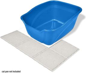 img 1 attached to 🐾 Enhance Your Cat's Litter Area with Van Ness Trackless Cat Litter Mat Tiles