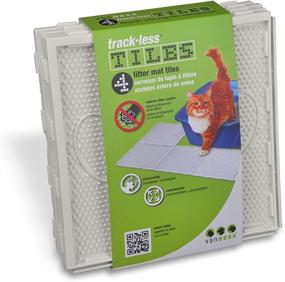 img 2 attached to 🐾 Enhance Your Cat's Litter Area with Van Ness Trackless Cat Litter Mat Tiles