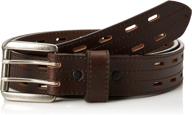 danbury double prong black men's accessory belt logo