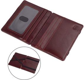 img 1 attached to ZhaoCo Genuine Leather Minimalist Wallet for Men - Optimal Men's Accessories for Style and Convenience