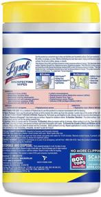 img 3 attached to 🍋 Lysol Lemon and Lime Blossom Disinfectant Wipes, Multi-Surface Antibacterial Cleaning Wipes, Ideal for Disinfecting and Cleaning, 320 Count (Pack of 4) for Better SEO