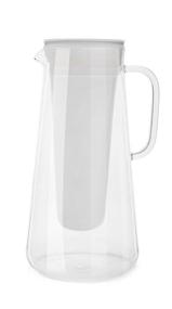img 1 attached to 💧 Lifestraw Home Glass Water Filter Pitcher (7-Cup) - Effective Against Bacteria, Parasites, Microplastics, Lead, Mercury, Chemicals, and More (White)