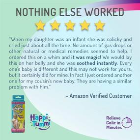 img 2 attached to 🌿 Happi Tummi Baby Gas Relief Belly Wrap - All Natural Herbal Aromatherapy Relief for Infants & Babies with Colic, Gas, and Upset Tummies by Eplhi