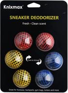 👟 knixmax sneaker deodorizer balls: freshen up shoes, gym bags, lockers, and cars with 6-pack shoe odor balls logo