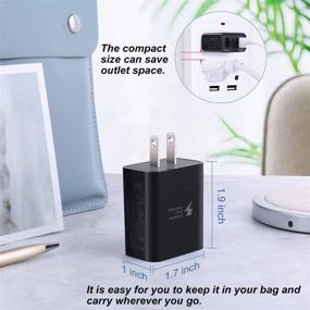 img 1 attached to 🔌 Costyle Dual USB Wall Charger for Fast Charging - 3 Pack, Quick Charger 3.0 & 5V 2.4A Ports, iPhone 11 XS Max, Samsung Galaxy S10 S9 S8, Note 8 9 10, Pixel Compatible (Black)