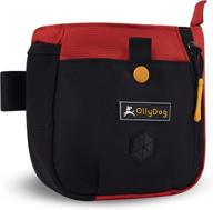 seo-optimized ollydog backcountry day bag: hands-free dog treat training pouch with built-in poop bag dispenser, conveniently carries dog food, kibble, removable waist belt clip, 3 versatile ways to wear logo