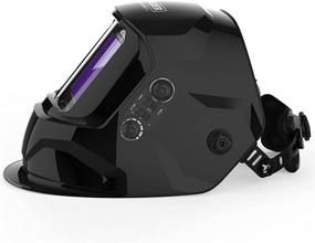 img 2 attached to 🔥 YESWELDER LYG-17800F: Large Viewing Screen Auto Darkening Welding Helmet for TIG MIG Arc Weld Grinding - True Color Solar Power, 4 Arc Sensor