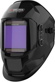 img 4 attached to 🔥 YESWELDER LYG-17800F: Large Viewing Screen Auto Darkening Welding Helmet for TIG MIG Arc Weld Grinding - True Color Solar Power, 4 Arc Sensor