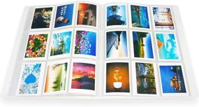 img 4 attached to Pocket-sized Photo Album for Fujifilm Instax Mini 7s, 8, 8+, 9, 25, 📷 26, 50s, 70, 90 Film, Name Card, and 3-Inch Pictures - Big Trend 396 Pockets