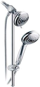 img 4 attached to 🚿 DreamSpa 3-way Shower Combo PLUS Instant-Mount Drill-Free Slide Bar: Enjoy Ultimate Convenience with Overhead & Handheld Shower Heads, Height/Angle Adjustable Bracket, and Stainless Steel Hose!