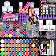 💅 cooserry 115 in 1 acrylic nail kit: 48 colors of glitter acrylic powder & liquid monomer set, professional tools and brushes for acrylic nail starter logo