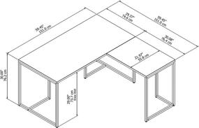 img 1 attached to 🖥️ Bush Business Furniture Office by Kathy Ireland Method L Shaped Desk with 30W Return, 60W, Cocoa - Stylish and Functional Workspace Solution