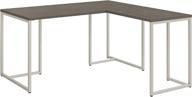 🖥️ bush business furniture office by kathy ireland method l shaped desk with 30w return, 60w, cocoa - stylish and functional workspace solution логотип