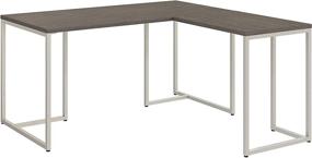 img 4 attached to 🖥️ Bush Business Furniture Office by Kathy Ireland Method L Shaped Desk with 30W Return, 60W, Cocoa - Stylish and Functional Workspace Solution