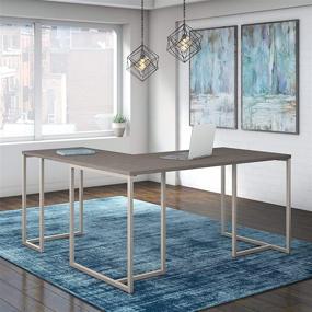 img 3 attached to 🖥️ Bush Business Furniture Office by Kathy Ireland Method L Shaped Desk with 30W Return, 60W, Cocoa - Stylish and Functional Workspace Solution