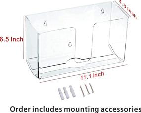 img 4 attached to ⚡ Cq Acrylic Mountable Dispenser Acrylic: Versatile and Efficient Storage Solution