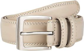img 4 attached to Genuine Leather Double Stitch Classic Men's Accessories and Belts