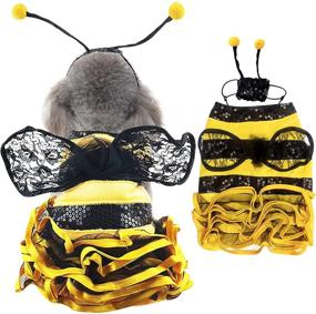 img 4 attached to Costume Halloween Pet Bumblebee Dress