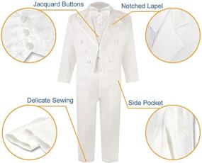 img 1 attached to DESIGN Toddler Tuxedo Wedding Outfit