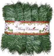 enhance your holiday décor with dearhouse 33 foot christmas garland - perfect for outdoor or indoor home garden, fireplaces & holiday party decorations logo