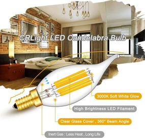 img 3 attached to CRLight Dimmable Chandelier Industrial Electrical and Lighting Components - Candelabra Equivalent