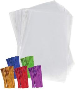 img 3 attached to Clear Plastic Cellophane Colored Favors Gift Wrapping Supplies