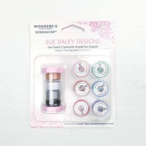 img 3 attached to 🧵 WonderFil Bobbinator Sue Daley Designs Specialty Threads: 10 x Pre-Wound Bobbins for Fine Sewing English Paper Piecing (EPP) & Applique Sewing - Decobob, 2-Ply 80wt Cottonized Soft Polyester Silk-Like Thread