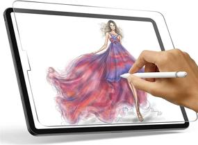 img 4 attached to XIRON Paperfeel Screen Protector for iPad Pro 12.9 (2021&amp;2020&amp;2018): High Touch Sensitivity, No Glare, Scratch-Resistant Matte Screen Protector, Compatible with Apple Pencil
