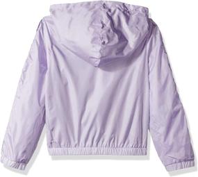 img 1 attached to Girls' Pink Platinum Printed Windbreaker Jacket 👧 with Mesh Lining for Enhanced Style and Comfort