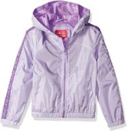 girls' pink platinum printed windbreaker jacket 👧 with mesh lining for enhanced style and comfort логотип