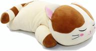 🐱 vintoys brown cat hugging pillow: big, soft, plush kitten kitty stuffed animal, 23.5 inches logo