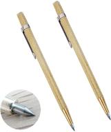 2-piece metal scribe tool set with tungsten carbide tips - engraved pen for glass, wood, ceramics, and gold logo