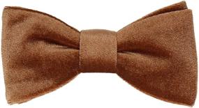 img 3 attached to Mrs Bow Tie - бархатные самозавязывающиеся аксессуары для мужчин в категориях галстуки, бабочки и карманные платки